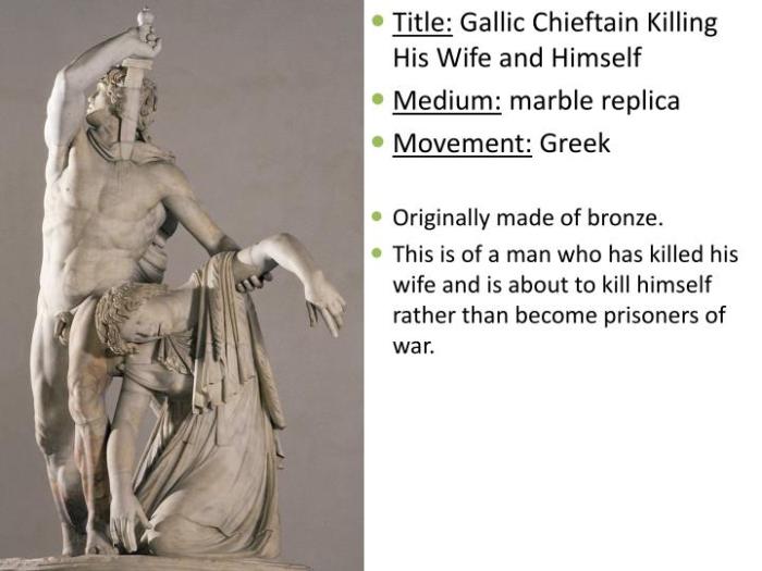 Gallic chieftain killing his wife and himself